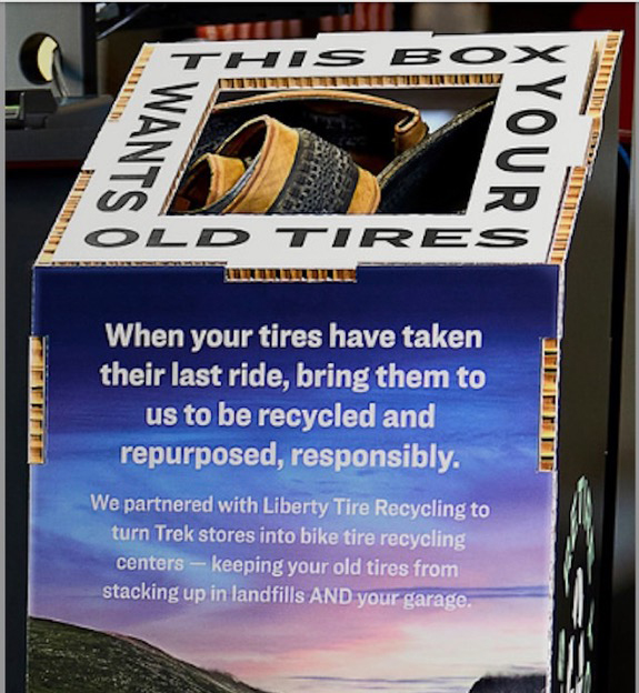 Liberty Tire and Trek Partner to Recycle Bike Tires